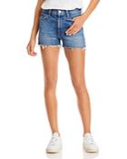 Mother The Dutchie Cutoff Denim Shorts In Cowboys Don't Cry