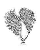 Pandora Ring - Sterling Silver & Cubic Zirconia Majestic Feathers