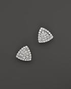 Dana Rebecca Designs 14k White Gold And Diamond Emily Sarah Triangle Stud Earrings