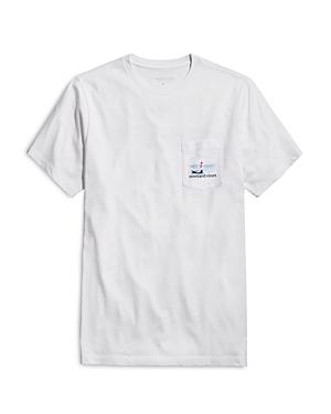 Vineyard Vines Santa On The Fly Cotton Logo Graphic Tee