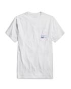 Vineyard Vines Santa On The Fly Cotton Logo Graphic Tee