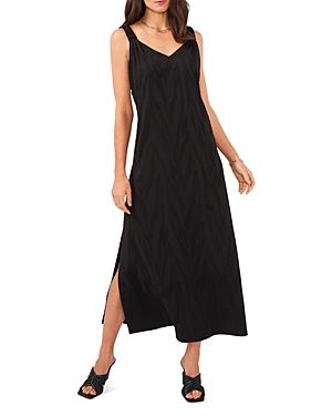 Vince Camuto V Neck Jacquard Maxi Dress