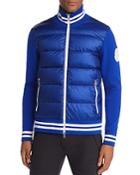 Moncler High Collar Down-knit Combo Jacket