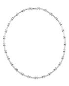 Roberto Coin 18k White Gold Diamond Bar Necklace, 16