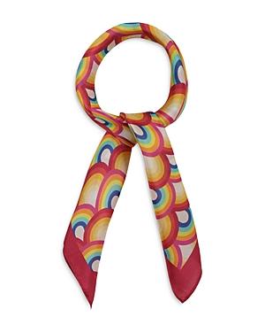 Kurt Geiger London Rainbow Print Square Scarf