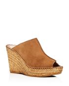 Andre Assous Women's Cici Leather Espadrille Wedge Slide Sandals