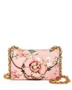 Oscar De La Renta Tro Floral Leather Crossbody