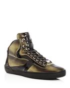 Bally Men's Eroy Patent Leather High Top Sneakers