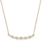 Bloomingdale's Diamond Cluster Bar Necklace In 14k Rose Gold, 0.40 Ct. T.w. - 100% Exclusive