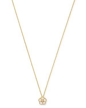 Roberto Coin 18k Yellow Gold Daisy Mother-of-pearl & Diamond Pendant Necklace, 16