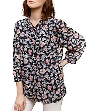 Gerard Darel Camellia Floral Print Blouse