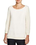 Three Dots Amy Quilted Sweatshirt