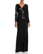 Adrianna Papell Sequin Jersey Gown