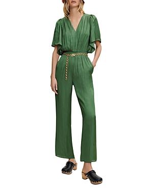 Maje Pachel Flutter Sleeve Jumpsuit