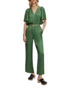 Maje Pachel Flutter Sleeve Jumpsuit