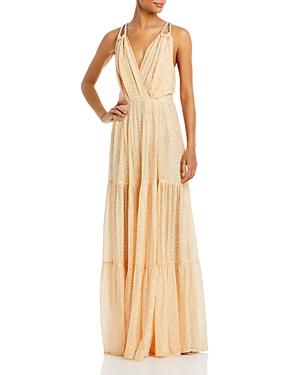 Sabina Musayev Lorelai Printed V-neck Dress
