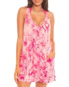 Becca By Rebecca Virtue Tide Pool Tie Dye Dress Swim Cover-up