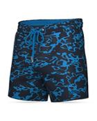 Boss Springfish Abstract Print Regular Fit Swim Trunks