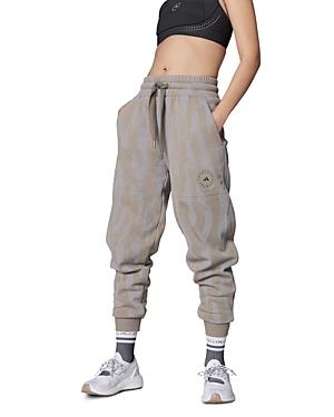 Adidas By Stella Mccartney Printed Fleece Sweatpants