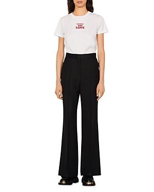 Sandro Meryl Flared Leg Trousers