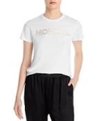 Moncler Short Sleeve Metallic Logo Tee