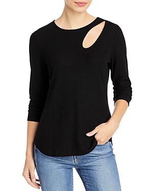 Status By Chenault Textured Knit Long-sleeve Top