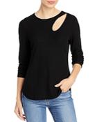 Status By Chenault Textured Knit Long-sleeve Top