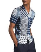 Reiss Jamie Patchwork Print Shirt