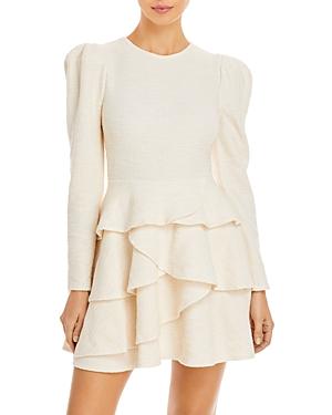 Aqua Puff Sleeve Ruffle Bottom Dress - 100% Exclusive