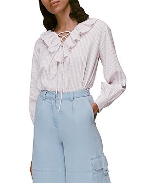 Whistles Francesca Check Blouse