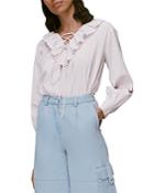 Whistles Francesca Check Blouse