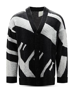 Mcq Color Block Oversized Cardigan Sweater