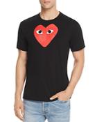 Comme Des Garcons Play Red Heart Graphic Tee