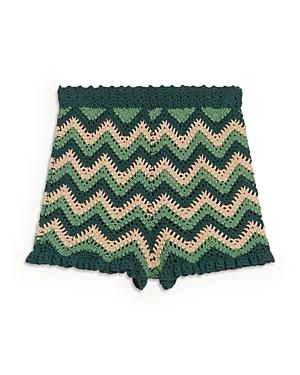 Sandro Mario Patterned Knit Shorts