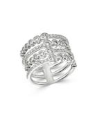 Bloomingdale's Diamond Multi-row Band In 14k White Gold, 1.05 Ct. T.w. - 100% Exclusive