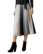 Ted Baker Selmma Pleated Stripe Midi Skirt