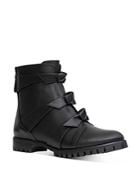 Alexandre Birman Women's Lolita Knotted Bow Waterproof Leather Booties