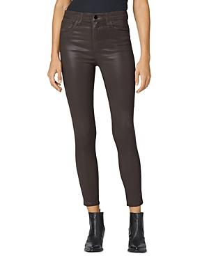 Joe's Jeans The Charlie High Rise Ankle Skinny Jeans In Dark Cocoa