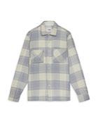 Wax London Whiting Cotton Plaid Regular Fit Button Down Overshirt
