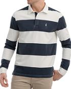 Johnnie-o Retro Long-sleeve Striped Classic Fit Rugby Shirt