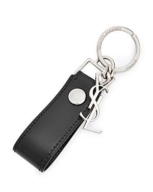 Saint Laurent Leather Logo Key Ring