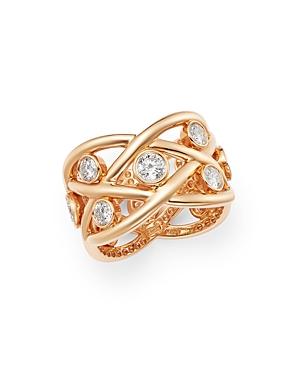 Roberto Coin 18k Rose Gold Baci Diamond Eternity Ring