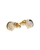 Antonini 18k Yellow Gold Atolli Diamond Small Stud Earrings