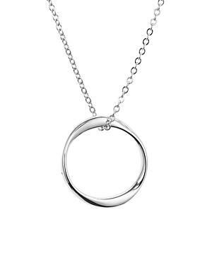Nancy B Twisted Ring Pendant Necklace, 16