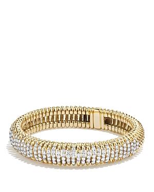 David Yurman Tempo Bracelet With Diamonds In 18k Gold