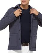 Michael Kors Vertical Quilted Water Repellent Shirt Jacket
