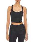 Beyond Yoga Embossed Croc Square Neck Cropped Tank Top
