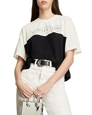 The Kooples Color Blocked Logo Tee