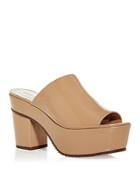 Schutz Women's Coryna High Block Heel Platform Slide Sandals