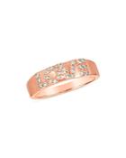 Bloomingdale's Champagne Diamond Love Band In 14k Rose Gold, 0.20 Ct. T.w. - 100% Exclusive